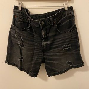American Eagle Black Denim Shorts